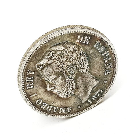 18枚全套西班牙5比索銀幣 1869—1899人物肖像雕刻仿古外國硬幣 2