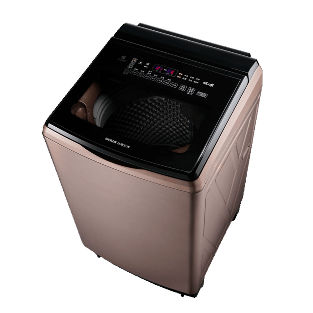 SANLUX台灣三洋 18kg DD直流變頻 直立式洗衣機 玫瑰金 /台 SW-V19A