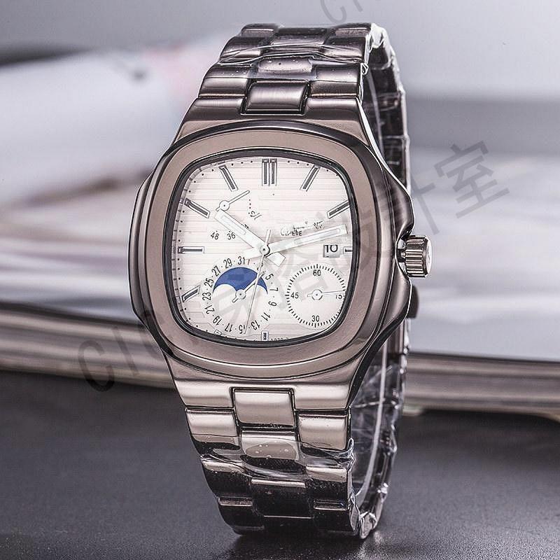 新款時尚石英錶 鸚鵡螺男錶 日曆手錶 潮流商務男士手錶【亞德機械五金家居】 7