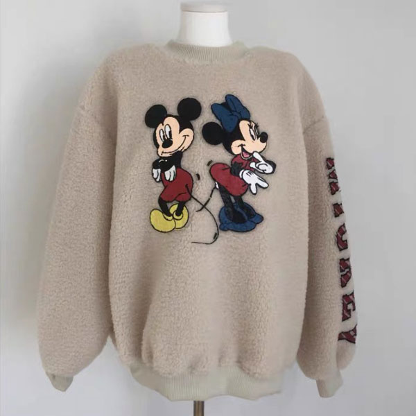 ANNA S. 正韓 米米 妮妮 羊羔絨 衛衣 毛衣 厚 長袖 T 卡通 可愛 老鼠 聖誕節 跨年 新年 韓國1080