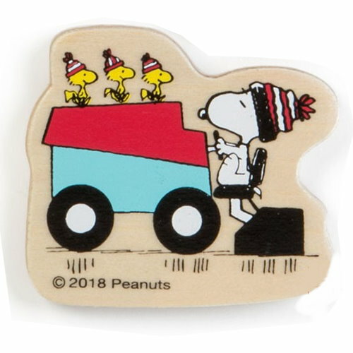 asdfkitty*SNOOPY史努比 開車 木製磁鐵 冰箱貼 裝飾磁鐵-日本正版商品