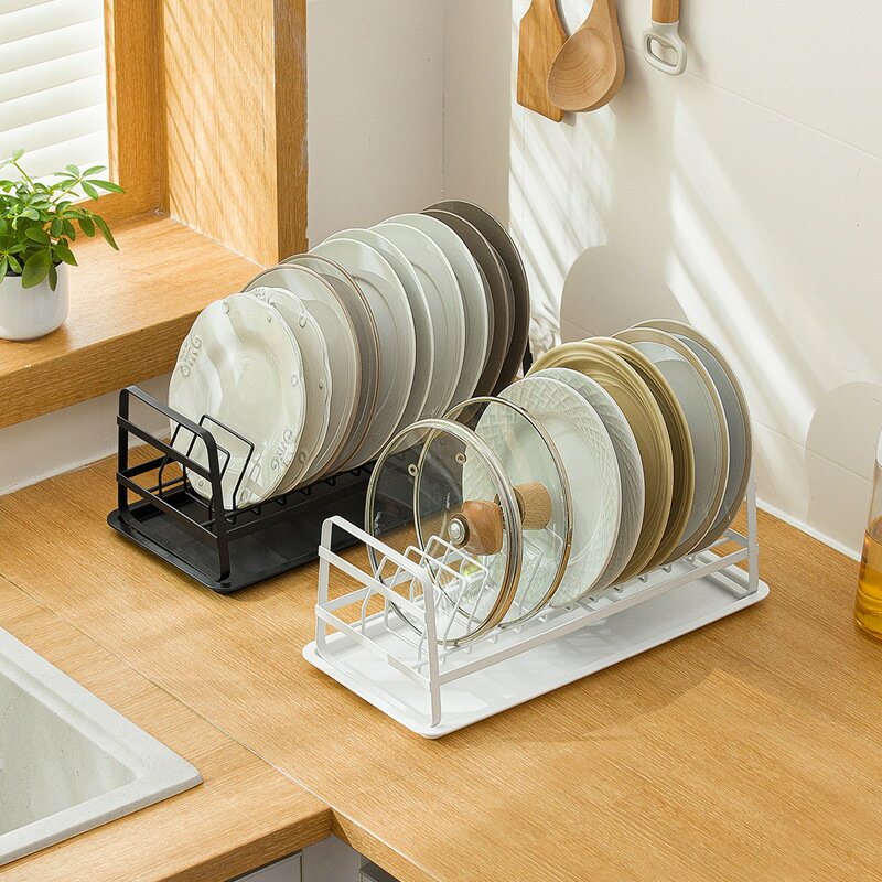 颱麵立式盤收納瀝水架櫥櫃單層卡位碗碟架廚房置物架
