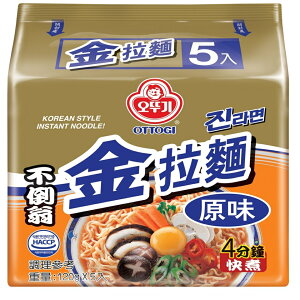 《 Chara 微百貨 》韓國 OTTOGI 不倒翁 金拉麵 原味 辣味 5入家庭號 金拉麵 金 拉麵