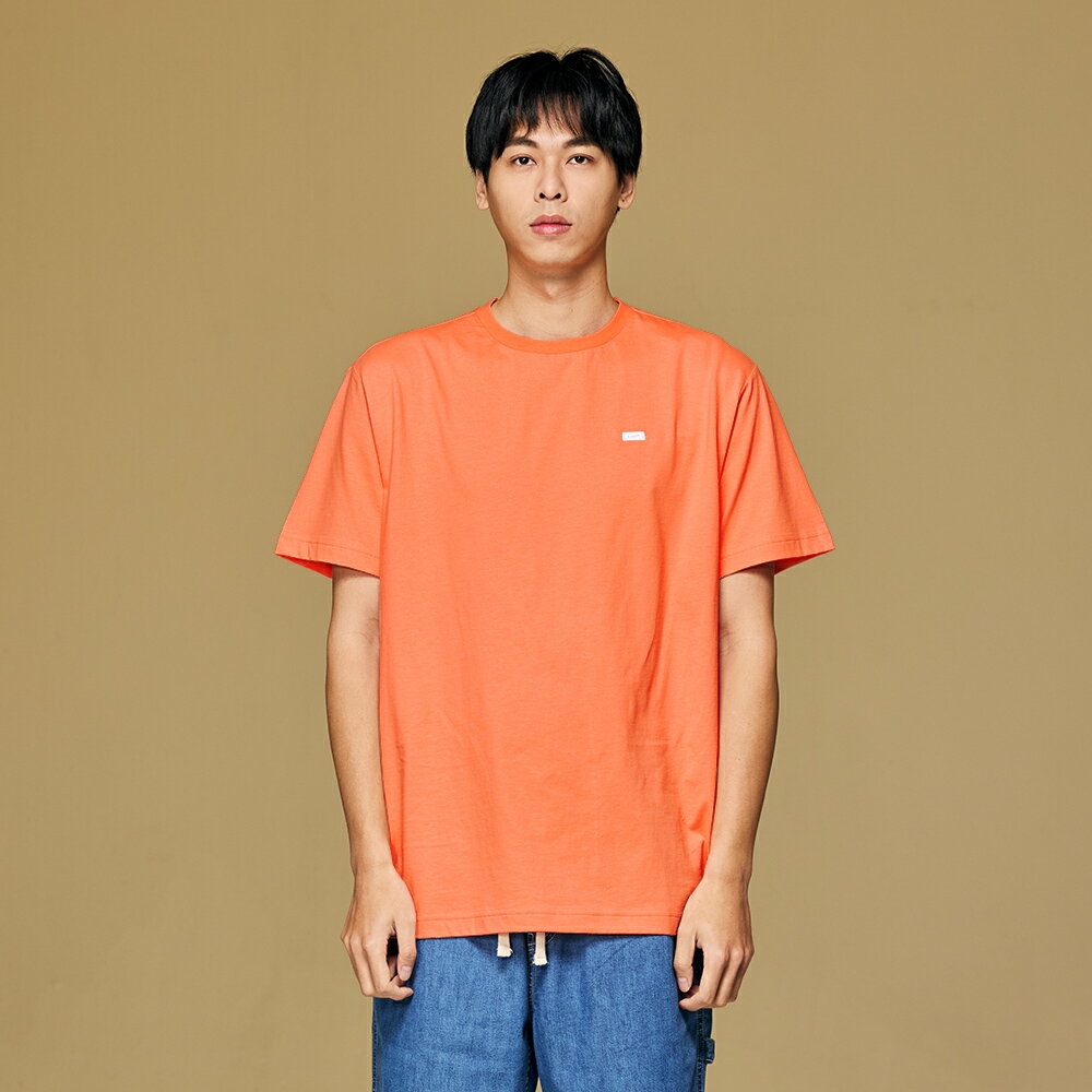 Lee 男款 寬鬆版 背後長框 鏤空大LOGO 短袖T恤 | Modern