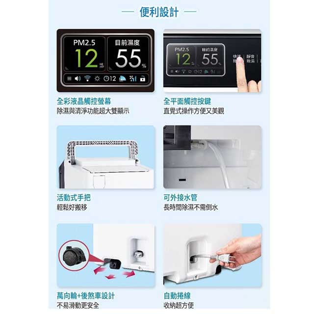 現貨~~Panasonic 國際 F-YV36MH  16L變頻清淨除濕機(可退貨物稅) 7