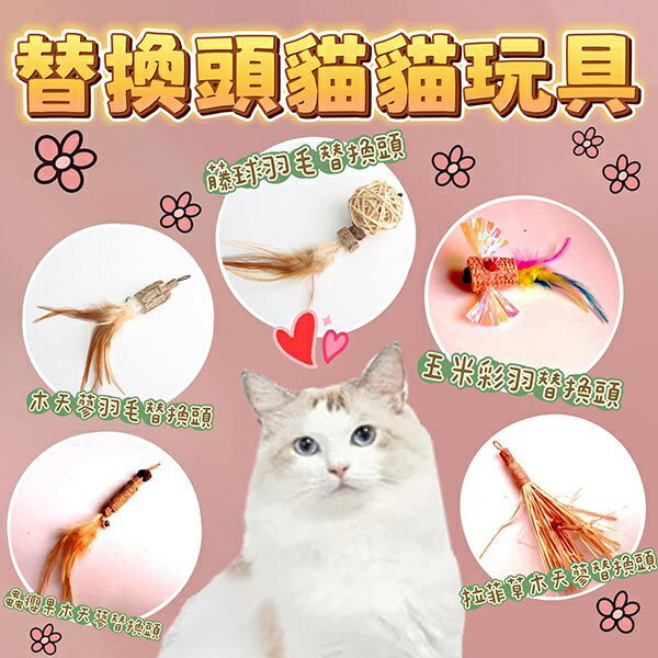『台灣x現貨秒出』逗貓棒靈魂替換頭貓貓玩具 貓咪玩具 貓玩具 毛線球玩具 寵物玩具