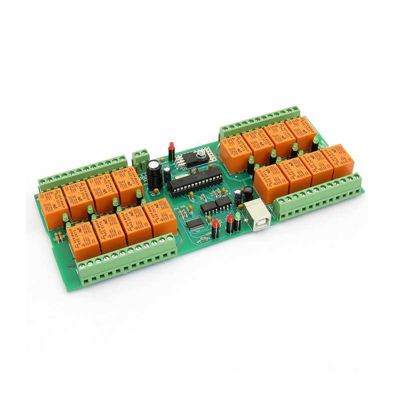 Denkovi USB 16 Channel 繼電器模塊 24V Relay Module,Board for Home Automation [2美國直購]