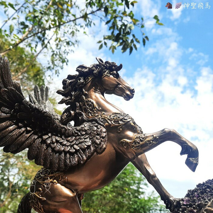 神聖飛馬＊雕塑 雕像 擺飾＊