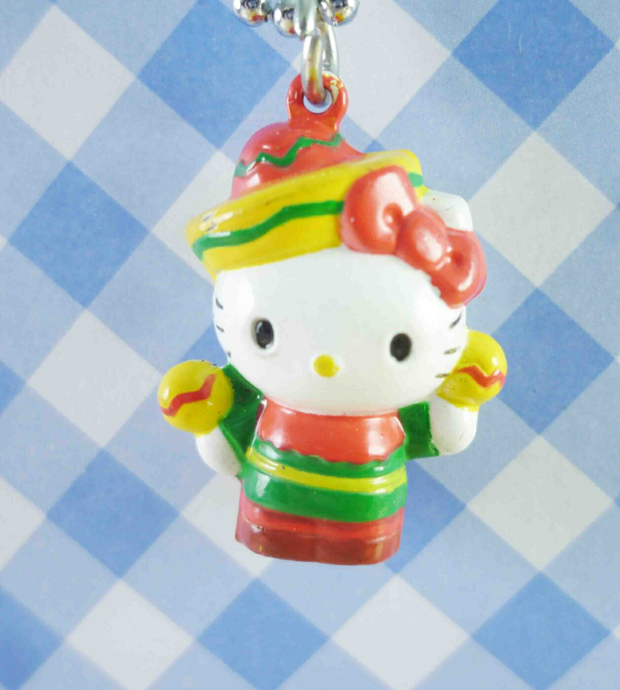 【震撼精品百貨】Hello Kitty 凱蒂貓 KITTY鑰匙圈-鎖圈吊飾-墨西哥 震撼日式精品百貨