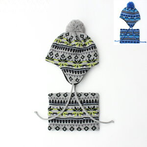 單秋冬季兒童帽子圍脖兩件套男孩搖粒絨加厚保暖護耳滑雪帽1入