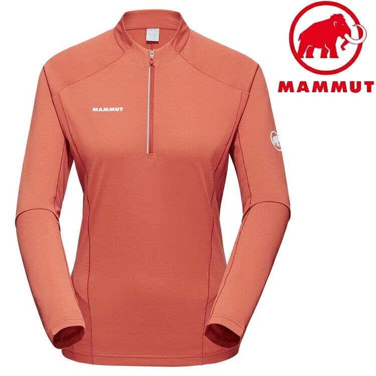 Mammut 長毛象 Aenergy FL Half Zip AF 女款 長袖半門襟排汗衣 1016-01320 3006 磚紅