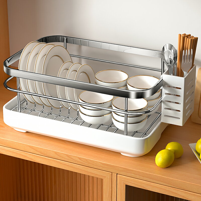 廚房碗碟碗盤收納架瀝水架家用落地放餐具碗筷收納盒碗柜置物架子