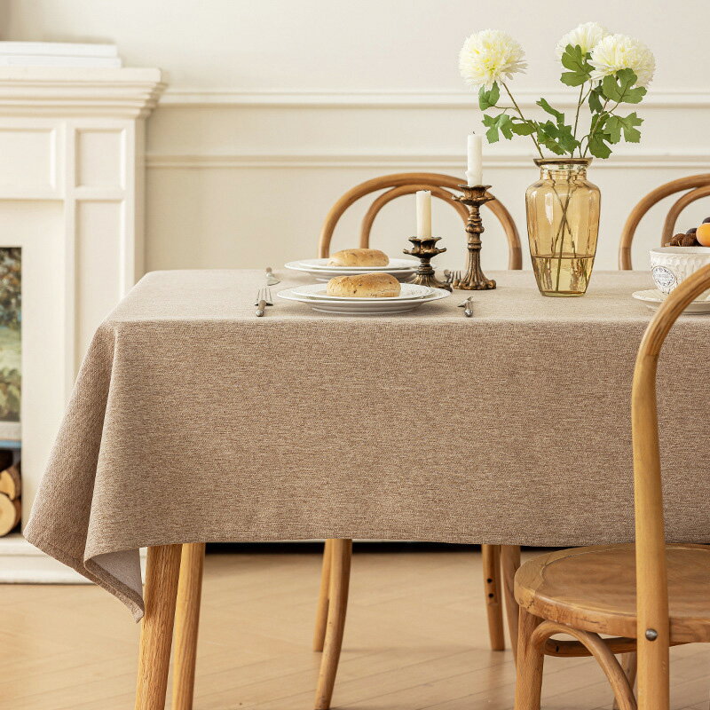 棉麻防油餐桌布 防水防油防燙桌巾 簡約家用桌布 餐墊 桌墊 茶几桌巾 檯布 蓋巾 裝飾桌布【BG0411】《約翰家庭百貨