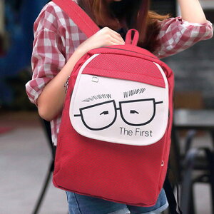 個性眼睛輕便萌可愛韓版雙肩包初中學生書包小學生背包旅游包男女