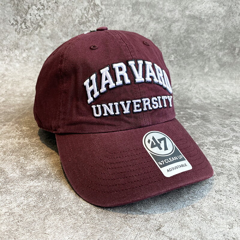 美國百分百【全新真品】NEW ERA 47MVP 哈佛大學 帽子 配件 老帽 棒球帽 男女 Logo 磚紅 CB96