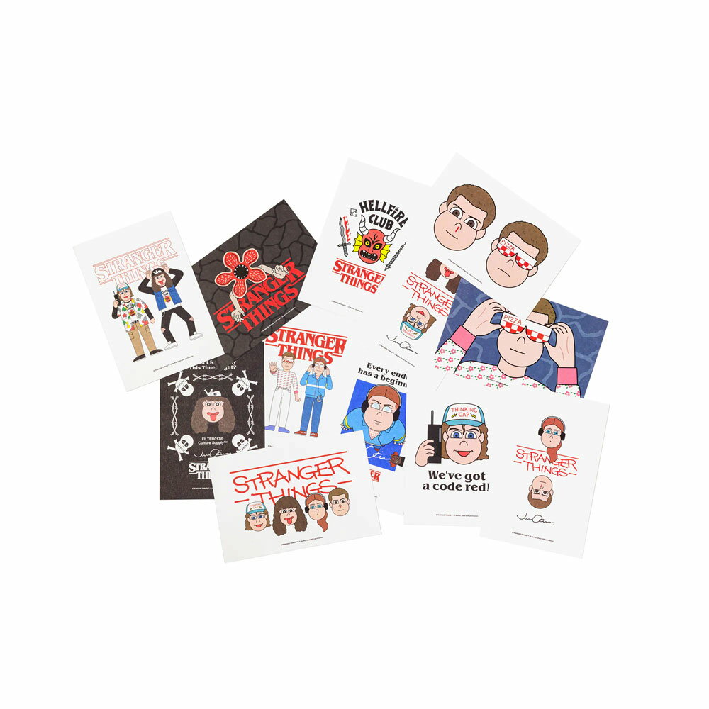 FILTER017® X Stranger Things X Jun Oson 怪奇物語明信片組(12入) H8077