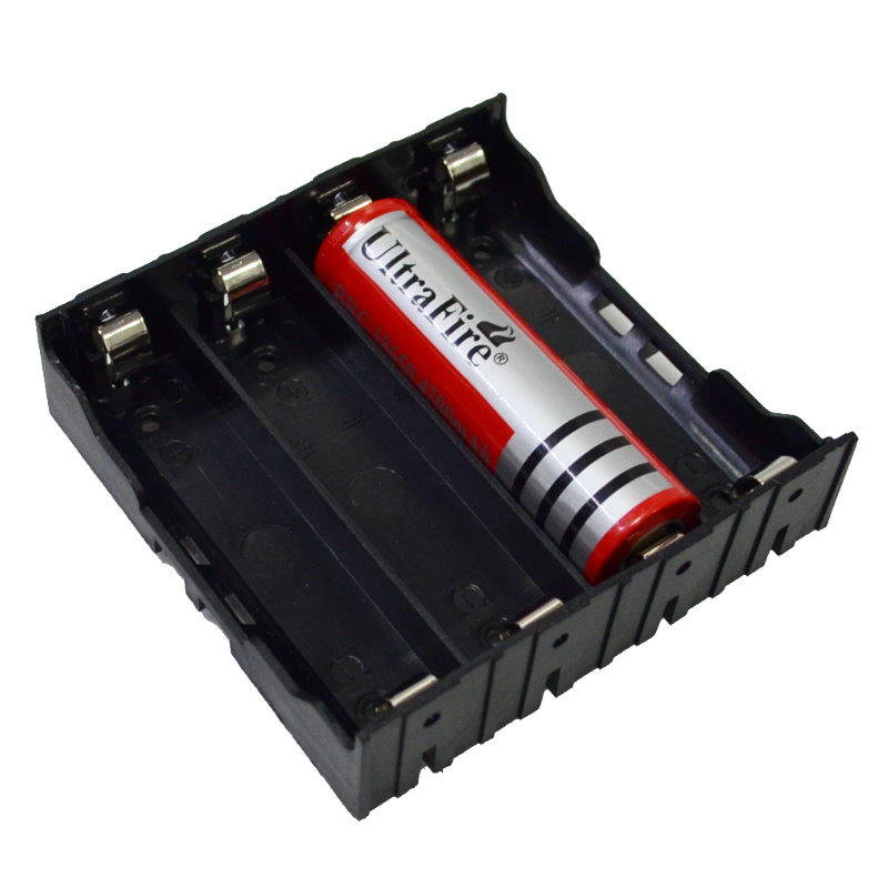 電池盒18650四槽帶插針 無線款 電池盒 塑料電池盒 串聯【GF353 GQ250】 123便利屋