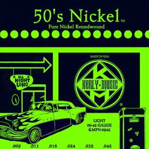 Kerly 50's Nickel 系列冰火弦 KMPN-0942 (09-42) 美製純鎳電吉他弦【唐尼樂器】