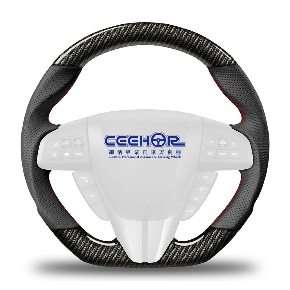 [細活方向盤] 水轉印碳纖維款 MAZDA3 2代 MAZDA5 3代 MAZDA 馬自達 變形蟲方向盤