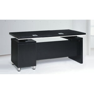 【 IS空間美學 】YO-113黑浮雕5.1尺主管桌 (2023B-140-2) 辦公桌/電腦桌/會議桌