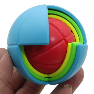奇藝智慧球魔方3D球形拼圖腦力實色趣味益智力思維兒童學生玩具