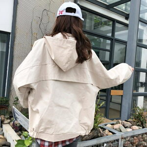 棒球服女外套 春秋季新款學院風學生寬鬆夾克短款bf原宿風工裝