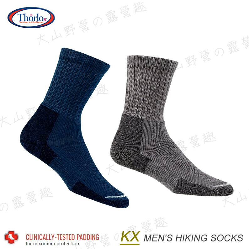 【露營趣】美國 Thorlos KX 厚底登山健行襪 男款 登山襪 健行襪 運動襪 休閒襪 雪襪 吸濕排汗