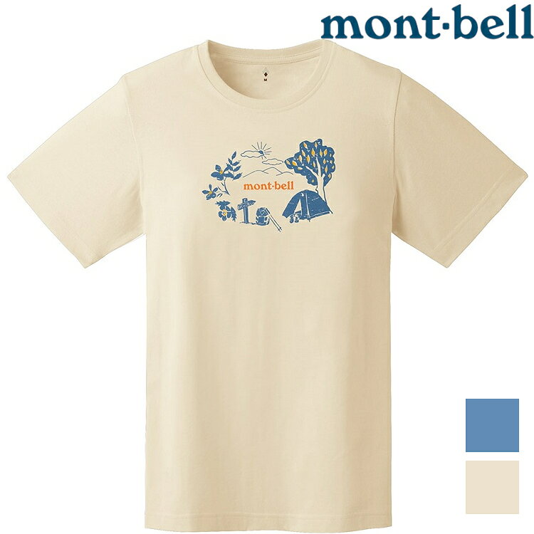 Mont-Bell 女款 Wickron 排汗衣/圓領短袖 1114785 STAY IN A TENT