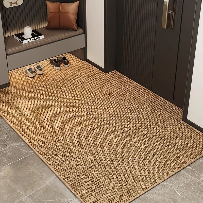 入戶地墊仿劍麻高級感門口進門腳墊玄關門外蹭土耐臟免洗客廳地毯[DD190109]