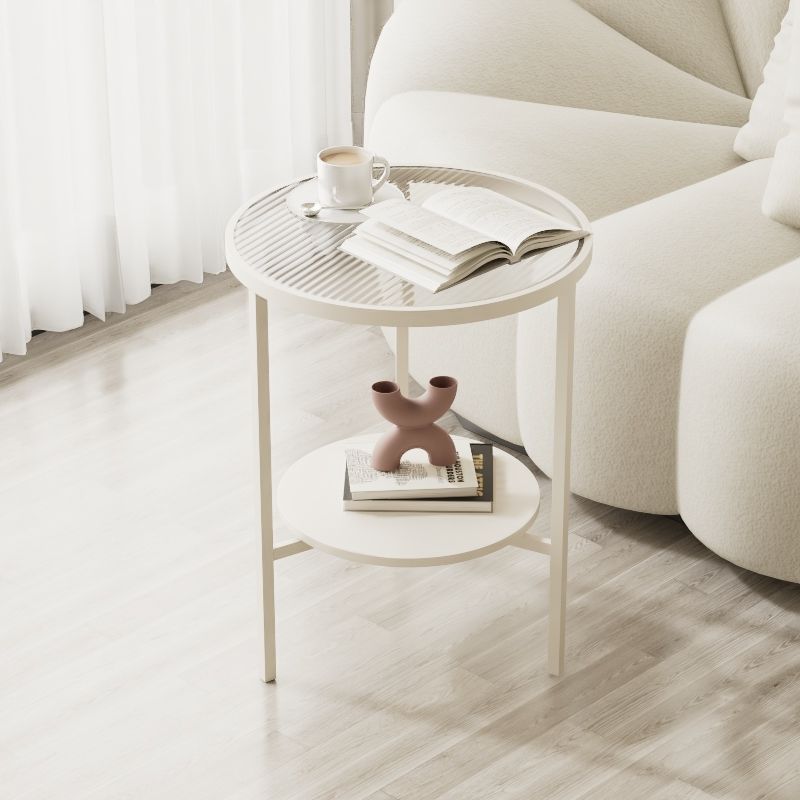 【最低價】【公司貨】輕奢設計感移動角幾簡約小戶型沙發長虹玻璃邊桌創意迷你巖板茶幾 7