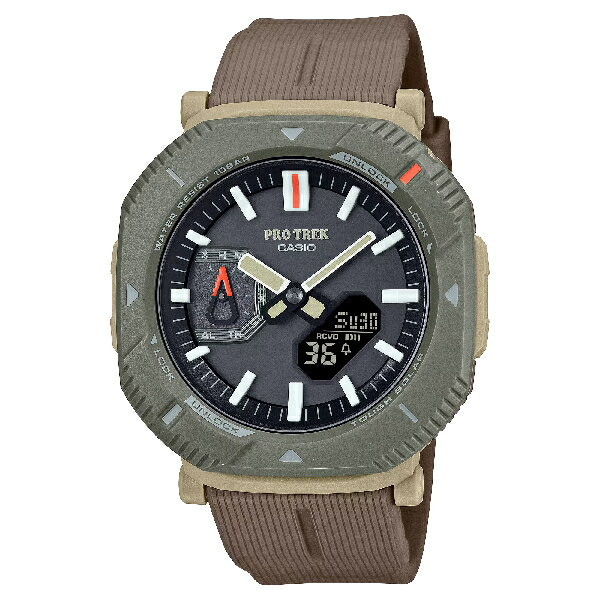 CASIO卡西歐PRO TREK系列 PRJ-B001-5 戶外時尚旋轉防護錶圈雙顯錶 綠 46mm｜樂天全館特惠中★指定刷卡回饋10%