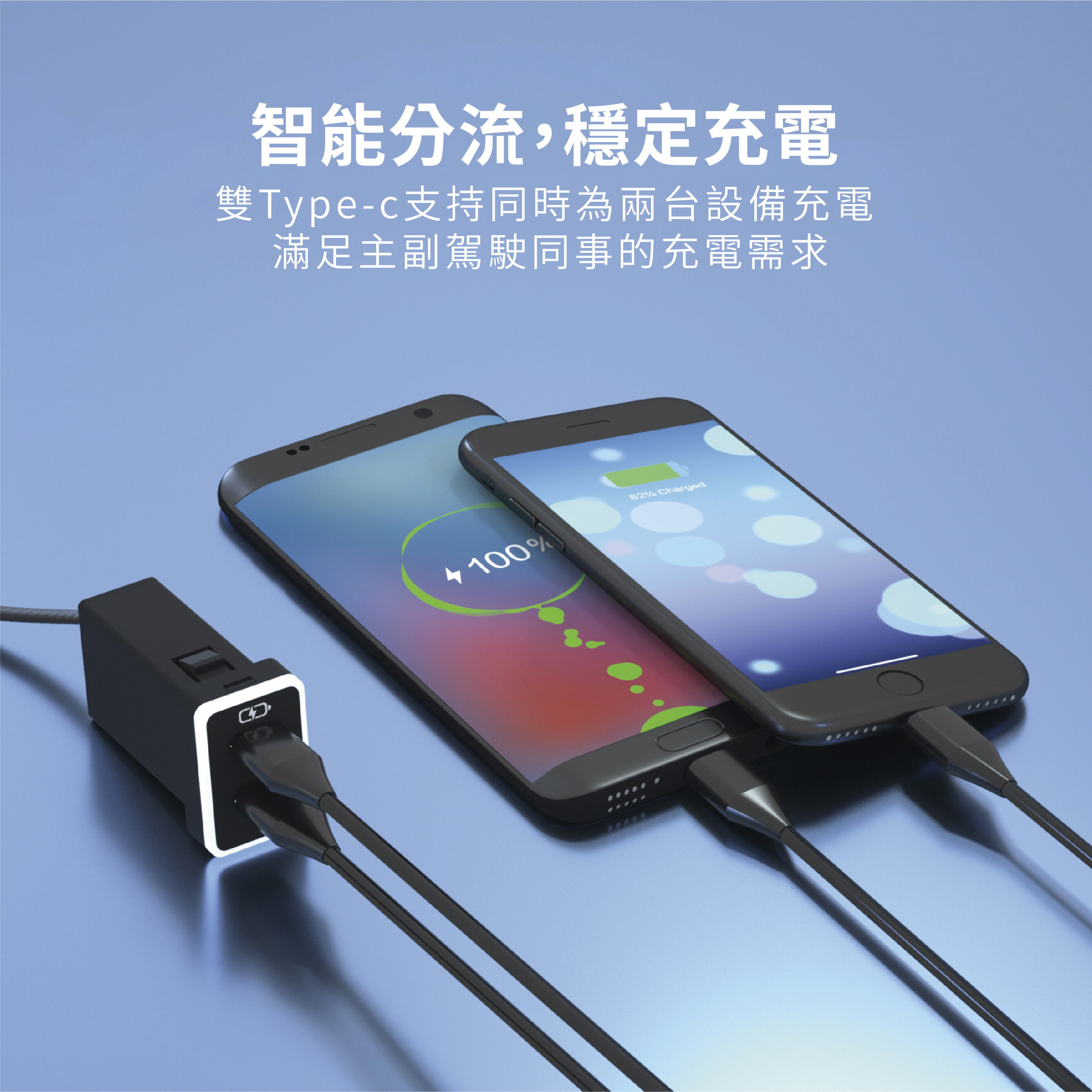 TOYOTA豐田車充 中型雙TYPE C 免挖孔3.0快充「附翹棒」 4