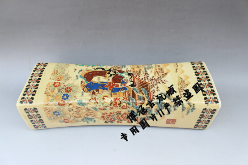 古玩收藏 瓷枕 手枕 瓷枕 明清瓷器 睡枕 仕女圖 枕頭 侍女枕頭