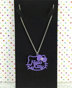 【震撼精品百貨】Hello Kitty 凱蒂貓 造型項鍊-紫 震撼日式精品百貨