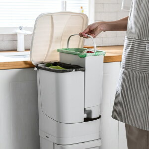 廚房客廳多層分類垃圾桶家用干濕分離分類垃圾桶多功能大號垃圾桶
