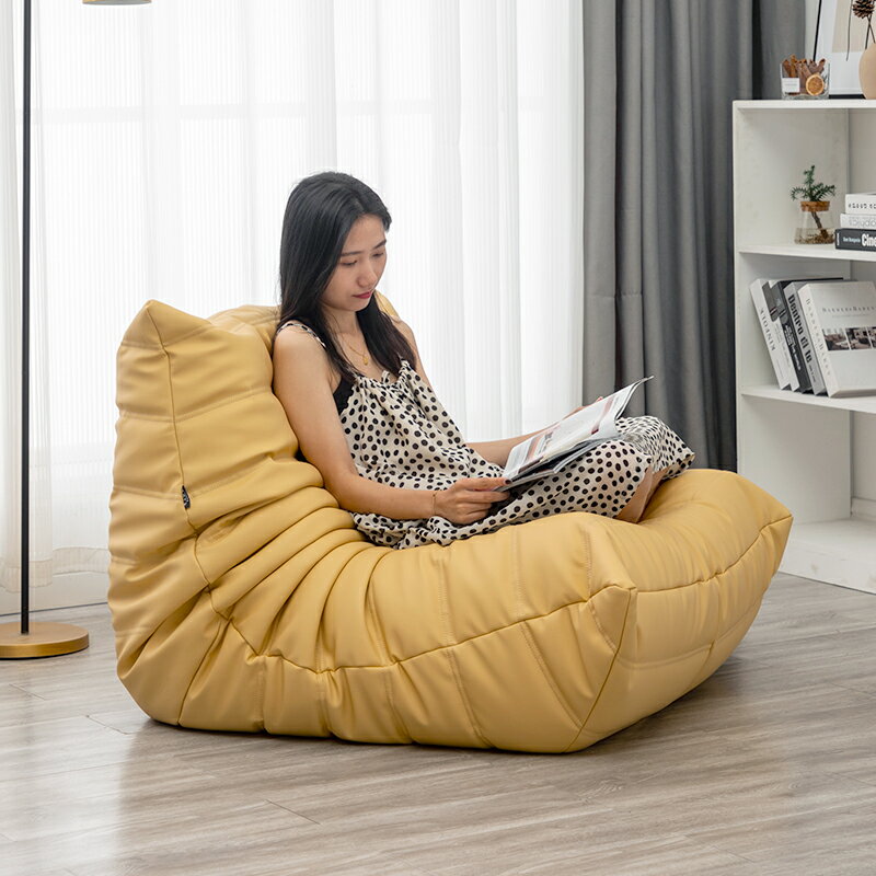 懶人沙發togo毛毛蟲沙發輕奢簡約網紅創意椅子麂皮絨寫意空間躺椅