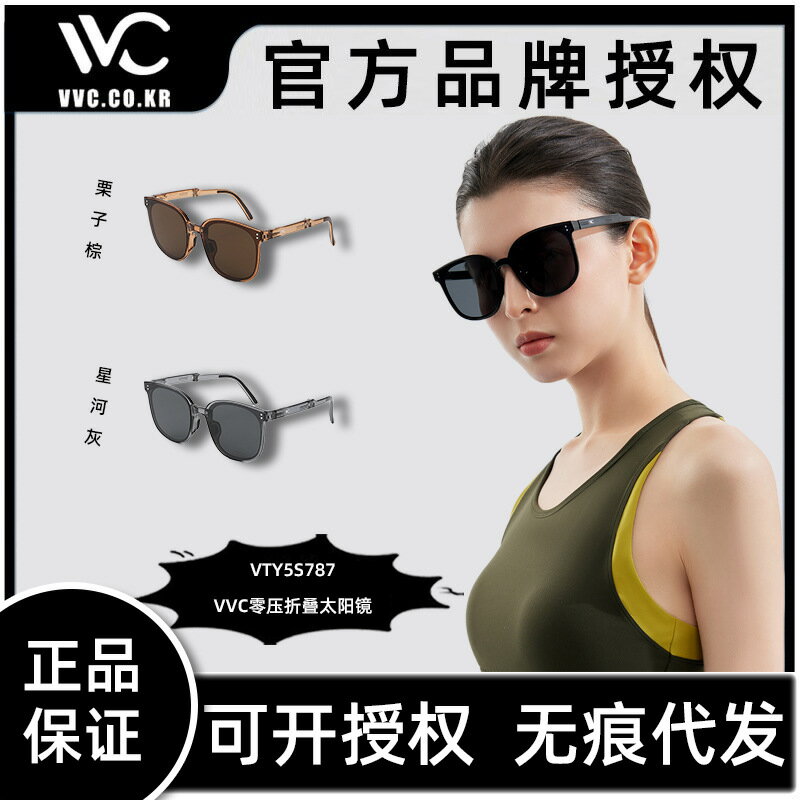 VVC25年零壓防曬防紫外線護目可折疊墨鏡男女遮陽太陽鏡VTY5S787