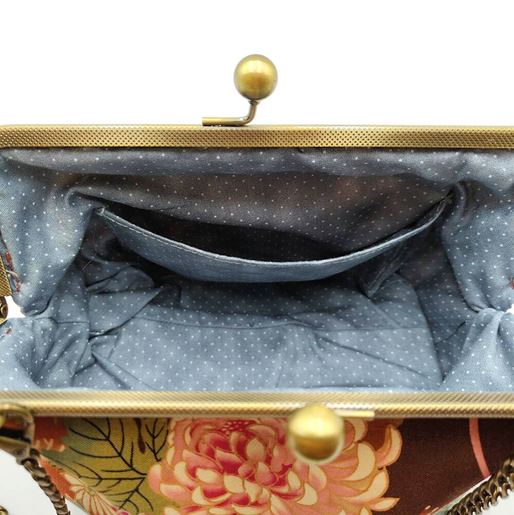 Miranda Handmadex覓品竹北手作店-手提斜背口金包-典雅牡丹 5