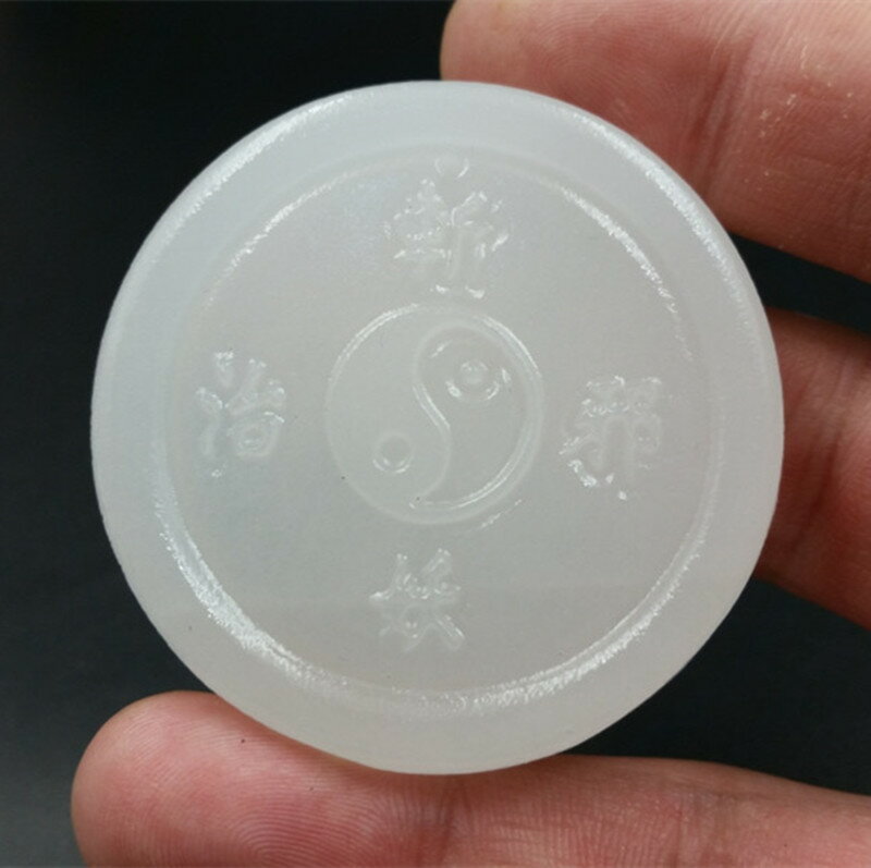 正品a貨天然玉石新疆和田白玉治邪玉掛件玉玉吊墜玉牌子