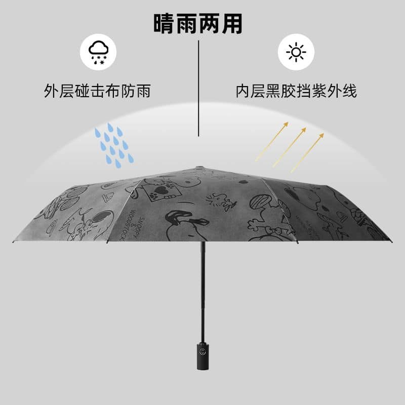 長壽狗狗 折疊防曬晴雨兩用自動傘 6