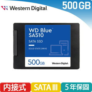 【最高22%回饋 5000點】WD 威騰 藍標 SA510 500GB 2.5吋SATAⅢ SSD固態硬碟