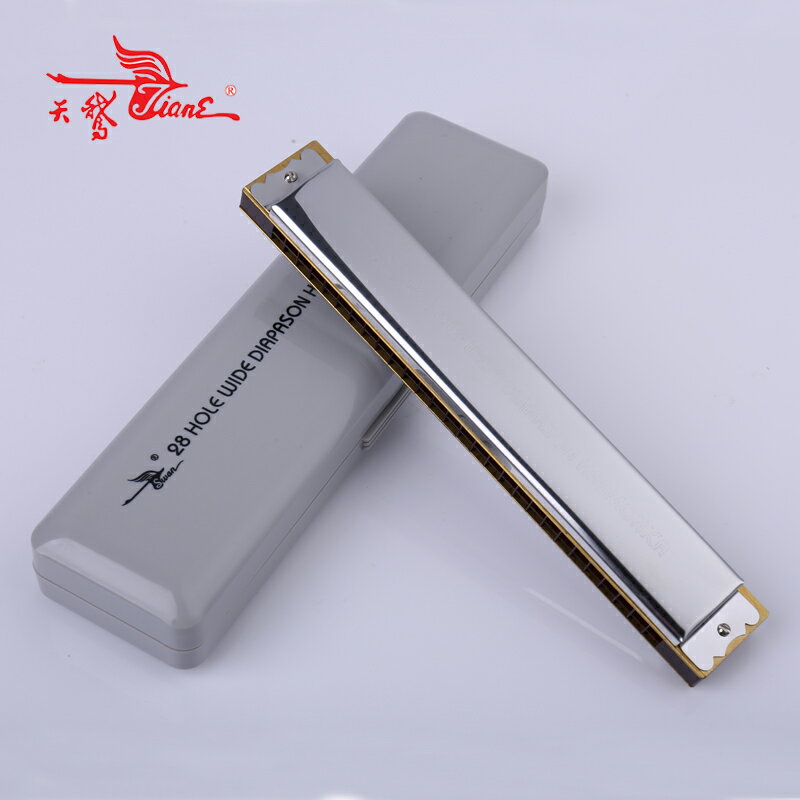 天鵝28孔復音c調 重音 口琴初學者成人入門自學樂器 harmonica