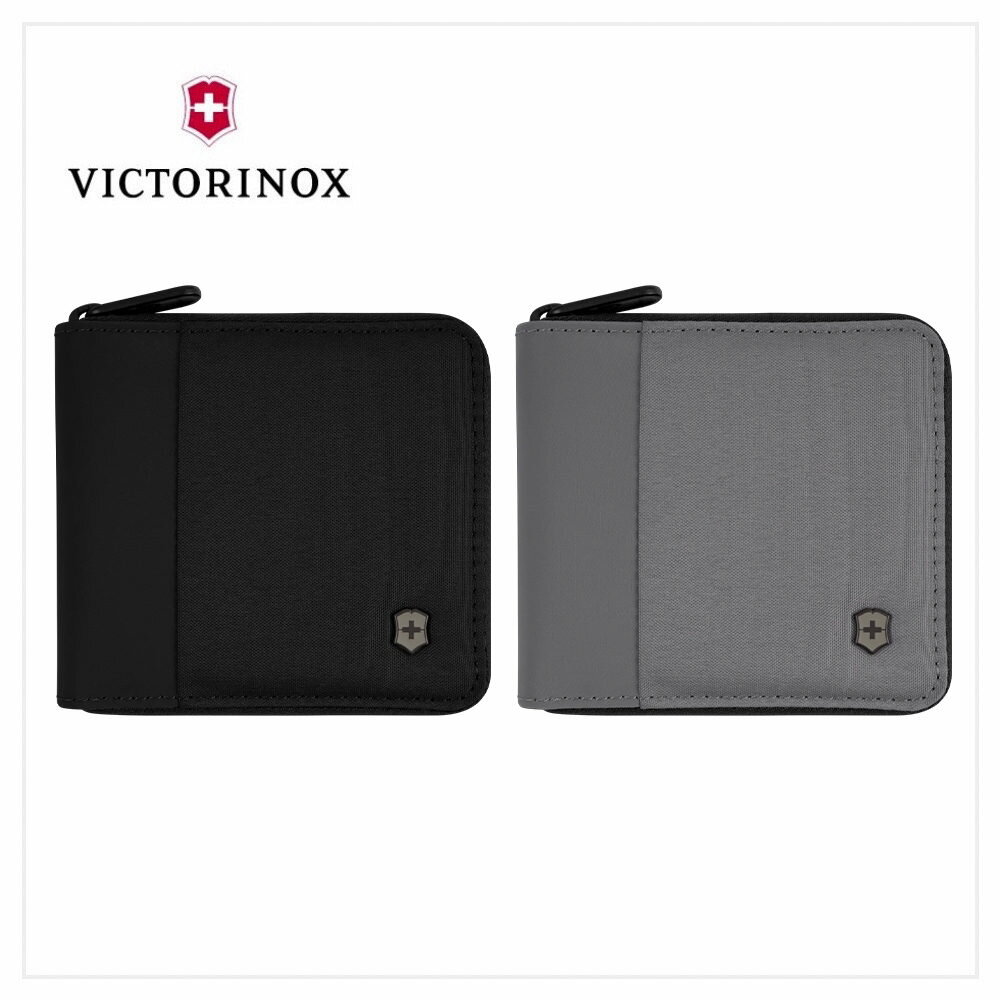 VICTORINOX 瑞士維氏 Travel Essentials ㄇ字拉鍊短夾 653367/653368
