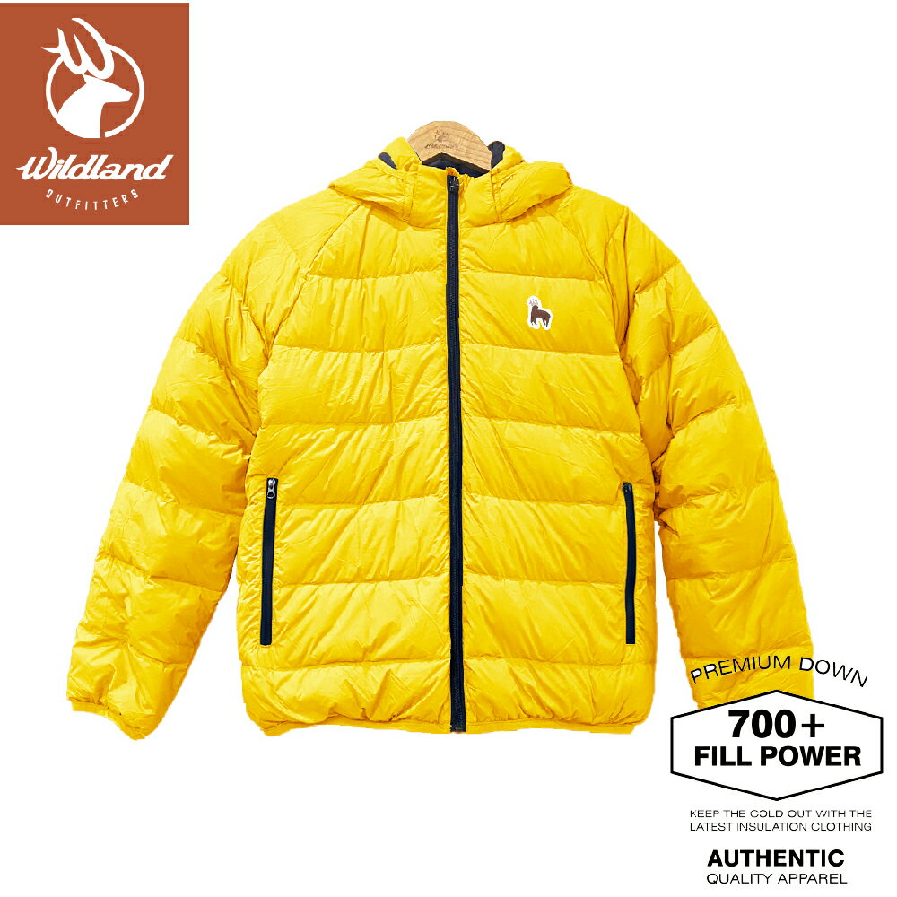 【Wildland 荒野 童 700FP雙面穿暖暖羽絨外套《蒲公英黃》】K2103/保暖外套/機能外套