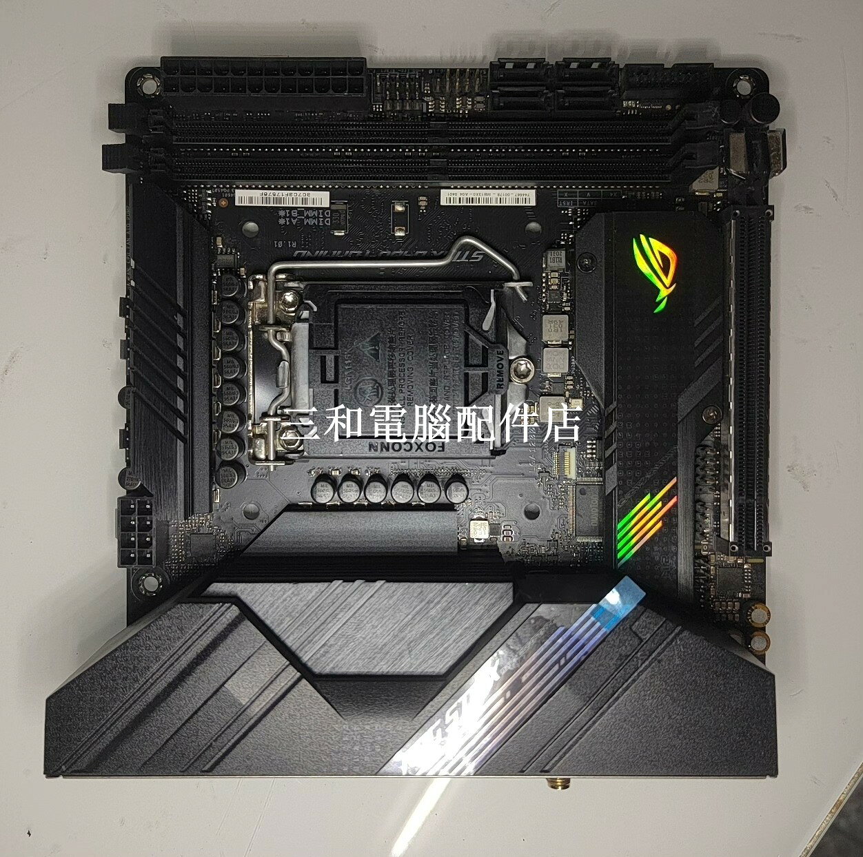 華碩 B460-I GAMING WIFI 新成色 ITX 小主機板 支援 10 11 代 Intel Core 無線藍芽 天線 全新測試