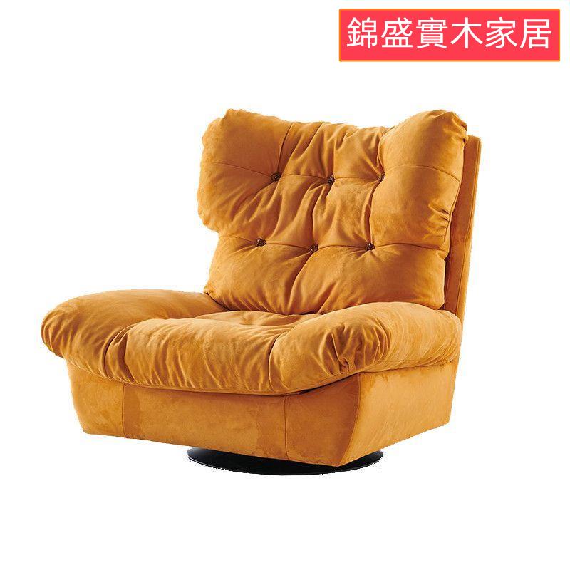 單人沙發 和式椅 懶人沙發 美容椅 主人椅Baxter/milano云朵椅沙發單人意式高背椅懶人羽絨旋轉休閑沙發凳