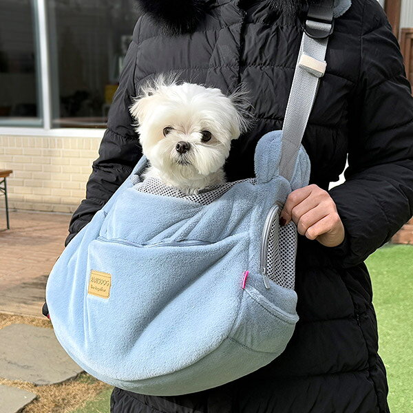 【ParisDog】絨毛舒適寵物斜挎包 (寵物背包 寵物外出包)