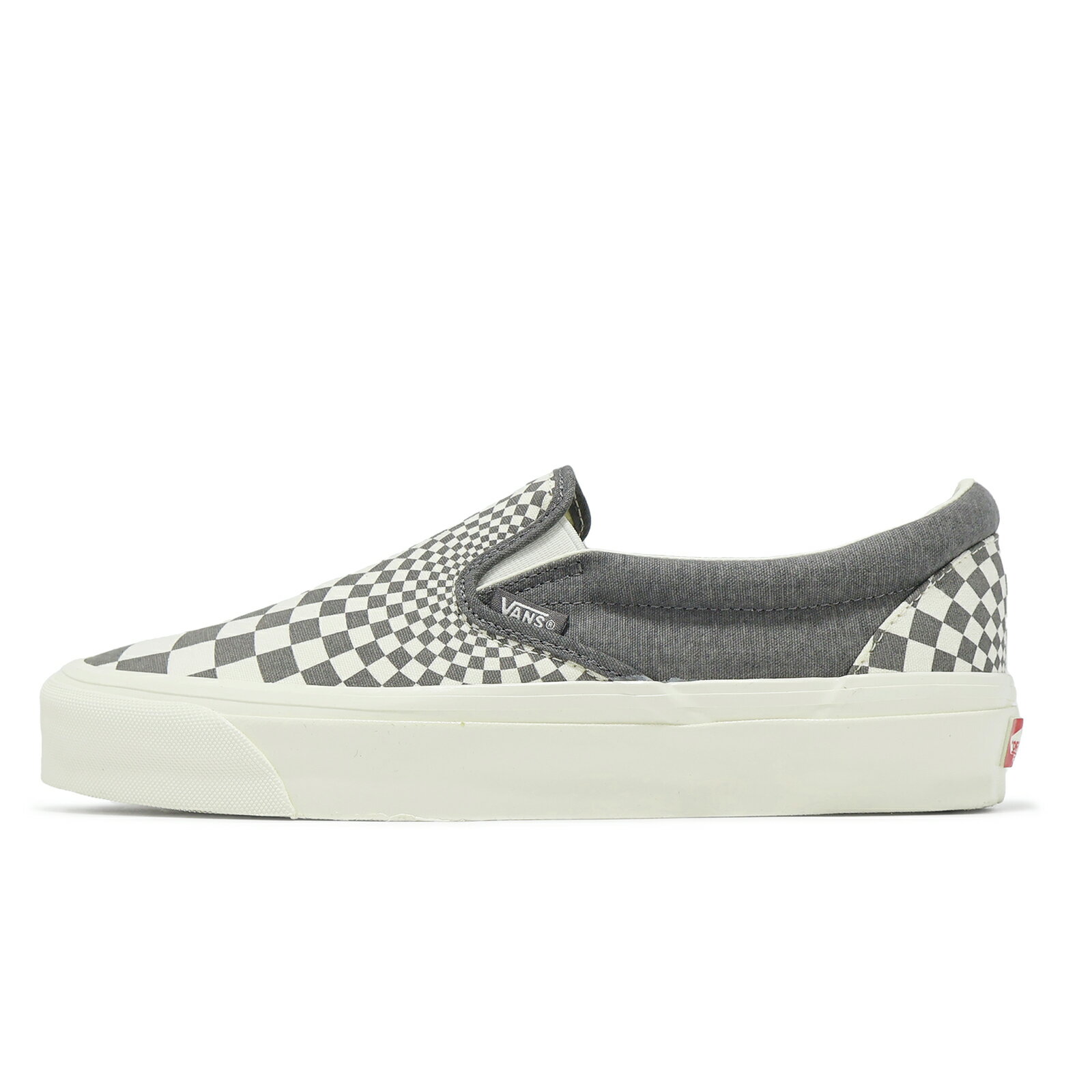 Vans 休閒鞋 MTE Slip-On Reissue 98 男鞋 女鞋 灰米 帆布 格紋 懶人鞋 情侶鞋