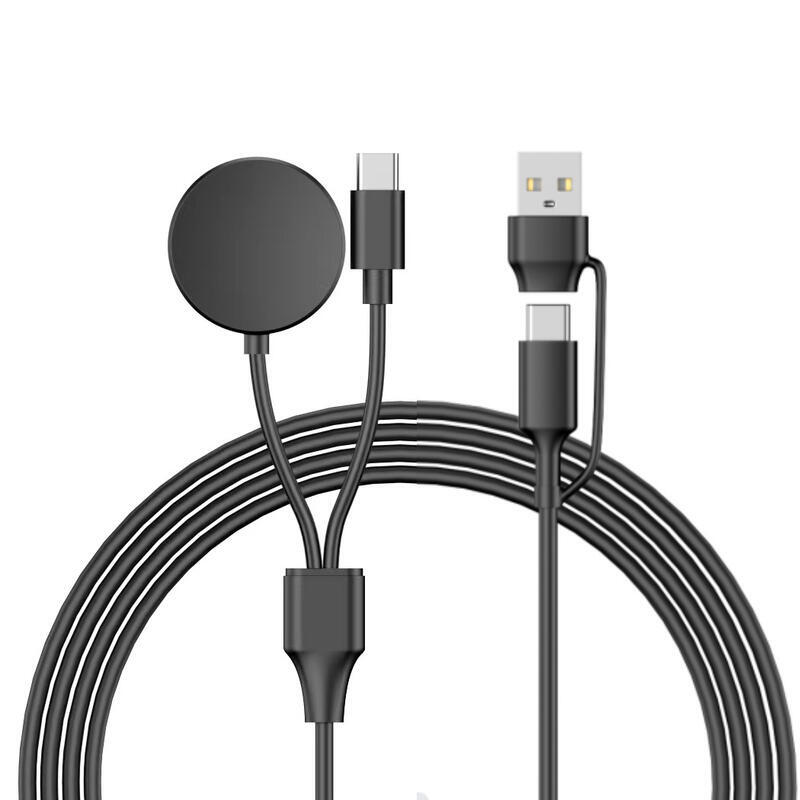 48h出貨丶新品適用於二合一手錶無線充，手機充電線數據線，多種介面可