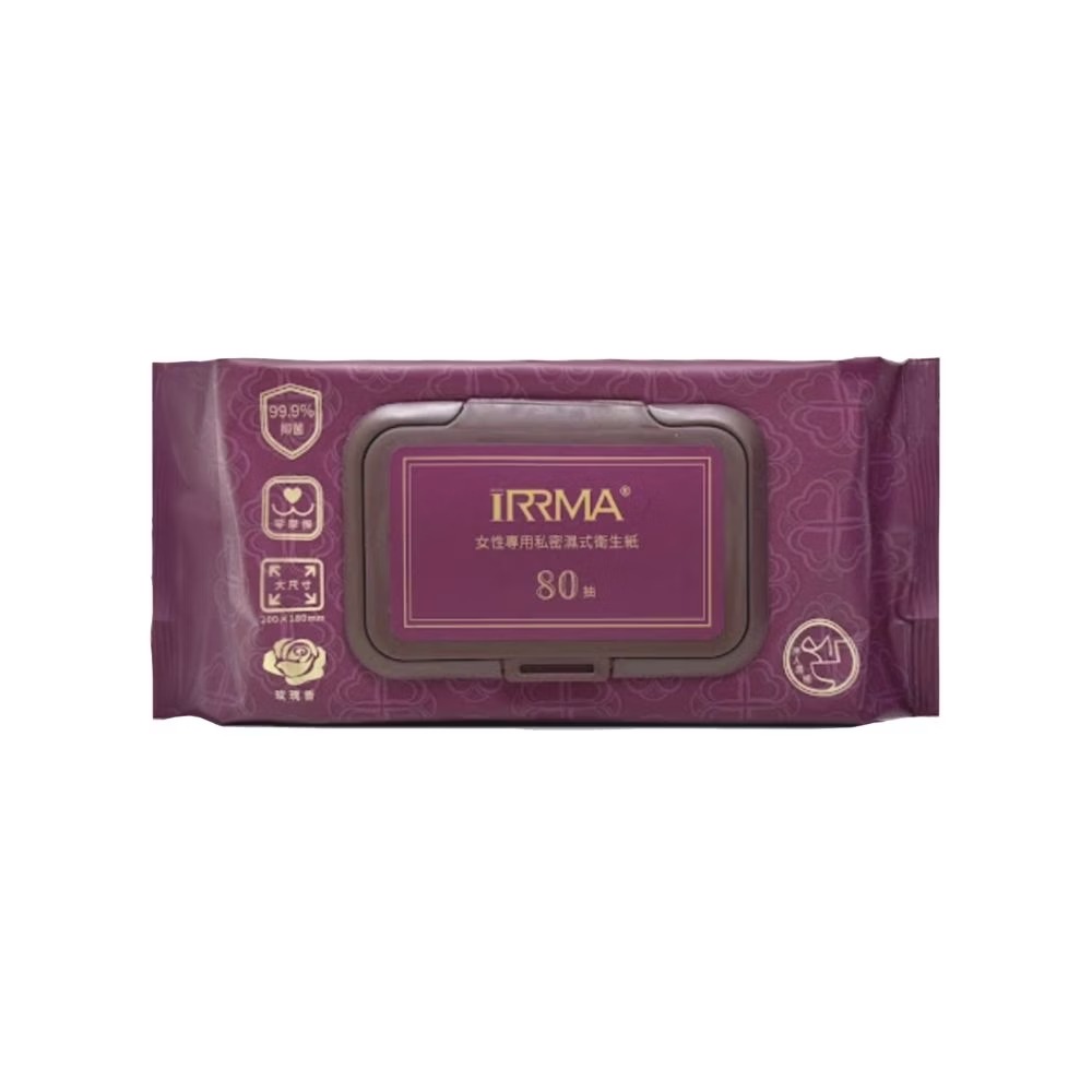 iRRMA 伊兒瑪 濕式衛生紙 大尺寸 可丟馬桶 EDI純水款 女性私密專用款 小包10抽 加蓋大包80抽 SGS檢驗【領券滿額再折千12/31止】 0
